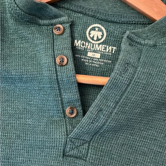 Green Thermal Henley Shirt - Picture 5 of 5